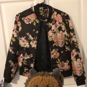 Flower bomber jacket